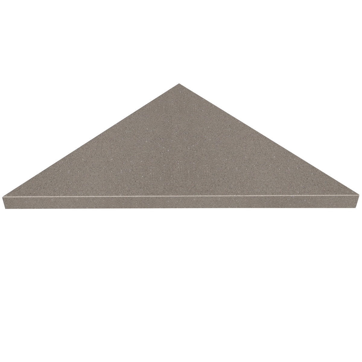 New Taupe Grey Matte Stone Triangle Shower Corner Seat